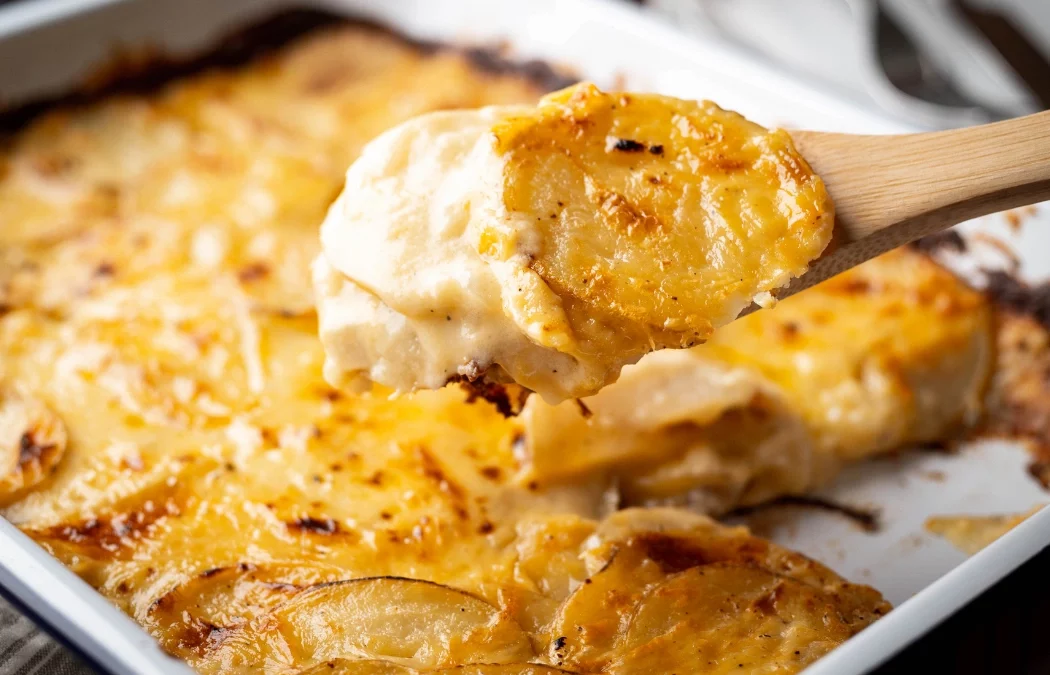 "Potato Gratin" made from Daikon Radish