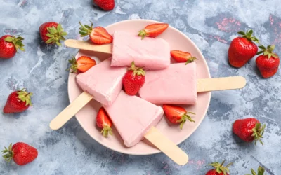 Strawberry Yogurt Popsicles