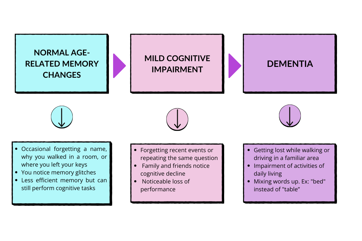 Memory Loss Graph Brain shaped puzzle